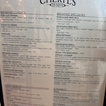 Cheryl’s on 12th - so many amazing choices - Breakfast & Brunch Near Me - Portland, Oregon Cheryl’s on 12th - so many amazing choices - Breakfast & Brunch Near Me - Portland, Oregon