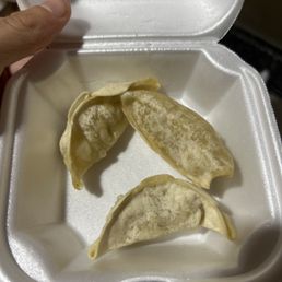 Undercooked dumplings