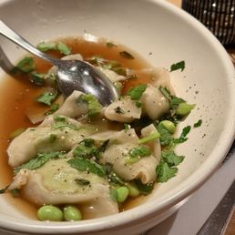 Edamame dumplings Edamame dumplings