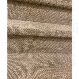 Damaged carpet, terrible cleaning job, stains