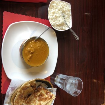 India Bhavan - Chicken korma, rice, roti unleavened bread - Indian Near Me - Green Bay, Wisconsin