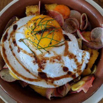 Monteverde - Stuffed cabbage with fried duck egg - Italian Near Me - Chicago, Illinois