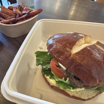 Both Hands Burger Bar - The Benckmark Burger and Sweet Tatar fries. Yummy..... - Burgers Near Me - Comfort, Texas Both Hands Burger Bar - The Benckmark Burger and Sweet Tatar fries. Yummy..... - Burgers Near Me - Comfort, Texas