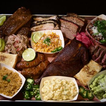 Cocina 1932 Cali-Mex BBQ - Tray of what we have to offer - Food Trucks Near Me - Salinas, California Cocina 1932 Cali-Mex BBQ - Tray of what we have to offer - Food Trucks Near Me - Salinas, California