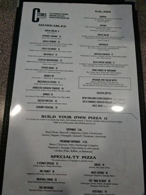 Menu photo 2 C-Stones Tavern Wareham, MA