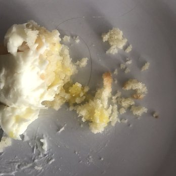 Smallcakes - My hair is dark and my husband is bald. He discovered the hair while eating on June 13, 2019. - Desserts Near Me - Pearland, Texas