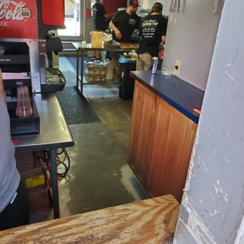Copper Top BBQ - Inside they're prepping my food - Barbeque Near Me - Big Pine, California Copper Top BBQ - Inside they're prepping my food - Barbeque Near Me - Big Pine, California