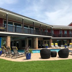 Stonegate Center - Poolside area of the newly-opened Stonegate Center Hilltop, a women-only drug and alcohol treatment facility.