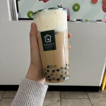 DaYung's Tea - Boba milk tea with foam - Bubble Tea Near Me - Tempe, Arizona