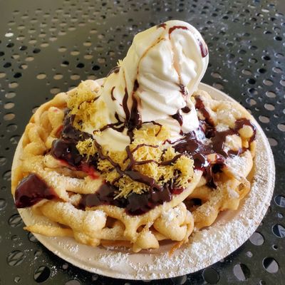 Log Ride Funnel Cake by null