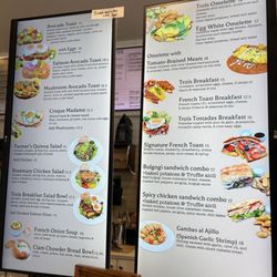 Cafe Trois - Updated brunch menu