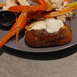 Crab Legs and Baked Potato Crab Legs and Baked Potato