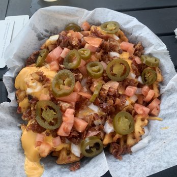 Cullom Knoll - Loaded Spuds with waffle fries! Cheese was on point! - Chicken Wings Near Me - McCullom Lake, Illinois