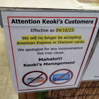 Keoki's Hawaiian Barbeque - Forms of payment accepted - Hawaiian Near Me - Marina, California Keoki's Hawaiian Barbeque - Forms of payment accepted - Hawaiian Near Me - Marina, California