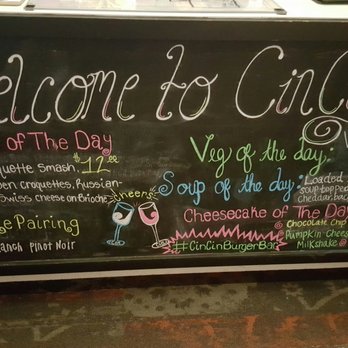 Cin Cin Burger BAR - Daily Specials - Burgers Near Me - Winston-Salem, North Carolina