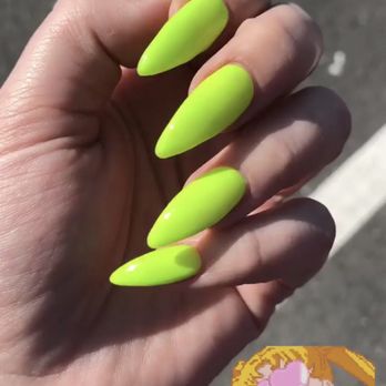Jay Anthony Nail Spa - Thank you Tony for amazing neon green nails - Nail Salons Near Me - Winter Park, Florida