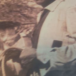 a man riding a horse