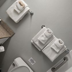 Harbor Shores on Lake Geneva - Hearts in the bathroom