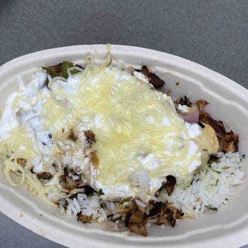 Chipotle Mexican Grill - Bowl with rice no beans can't even eat it now - Fast Food Near Me - Lathrop, California