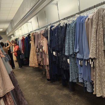 David's Bridal - Selection of mother of the bride section - Bridal Near Me - Austin, Texas
