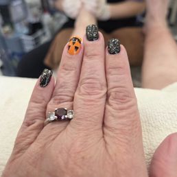 My halloween nails done by Tracey. My halloween nails done by Tracey.