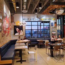 Raising Cane's Chicken Fingers - Fun decor & the disco balls added an extra flair