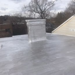 Our Flat roof and chimney sealed by Kimmy and his team.