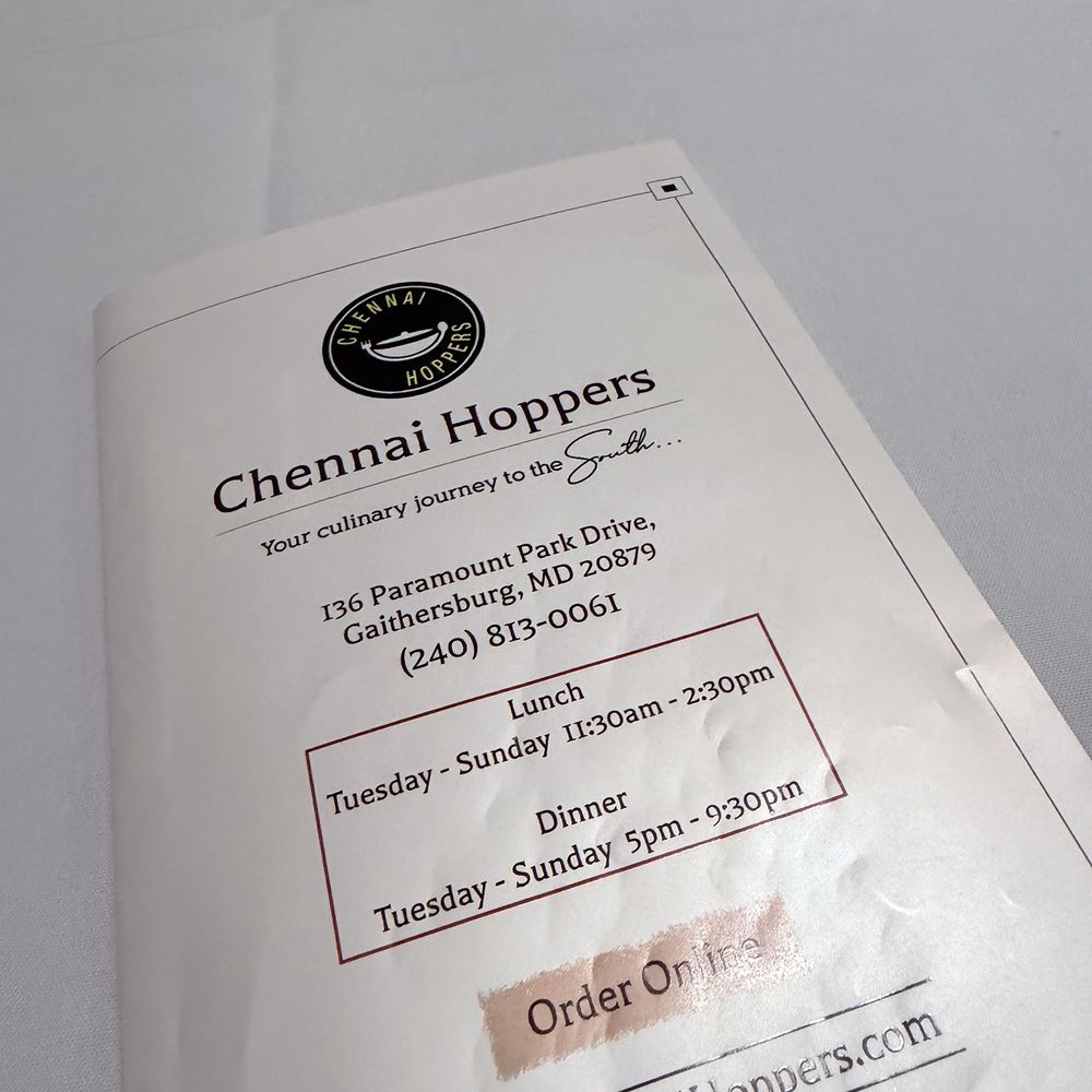 Chennai Hoppers - Indian Near Me - Gaithersburg, Maryland Chennai Hoppers - Indian Near Me - Gaithersburg, Maryland