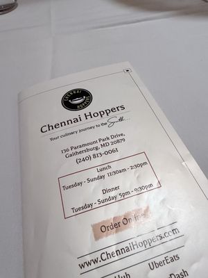 Menu photo 2 Chennai Hoppers Gaithersburg, MD Menu photo 2 Chennai Hoppers Gaithersburg, MD
