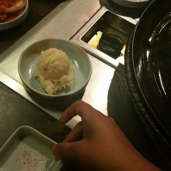 J BBQ - Potato Salad and my littke ones hand - Barbeque Near Me - Los Angeles, California