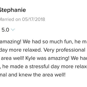 Kyle Barnes - Wedding Wire Review from Stephanie - Session Photography Near Me Kyle Barnes - Wedding Wire Review from Stephanie - Session Photography Near Me