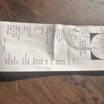 Sidewalk Cafe - Receipt . - Tacos Near Me - Venice, California Sidewalk Cafe - Receipt . - Tacos Near Me - Venice, California