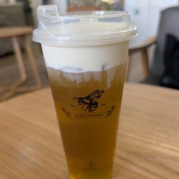 Sweet Memes - Round Rock - D9. Cheese Foam Jasmine Green Tea - Bubble Tea Near Me - Round Rock, Texas