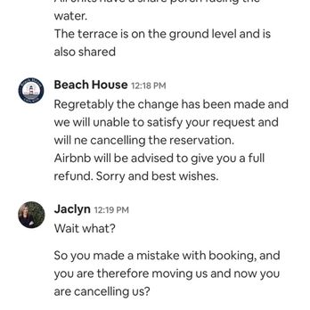 Becovic - At 12:16 they explain the alternative unit they wanted to switch us to and then at 12:18 they cancel. - Property Management Near Me - Chicago, Illinois