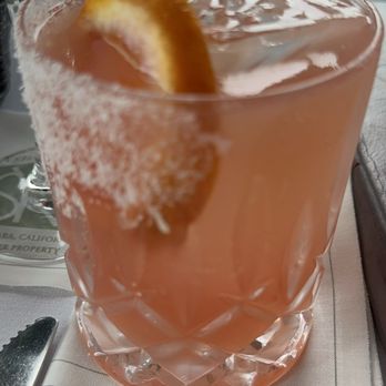 The Stonehouse Restaurant - smoke bloody orange margarita - New American Near Me - Santa Barbara, California