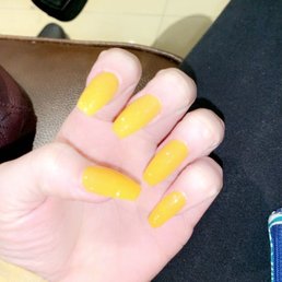All gel polish-coffin acrylics All gel polish-coffin acrylics