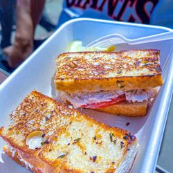 Crazy Crab'z - CRAZY CRAB'Z SANDWICH: Dungeness crab grilled on sliced San Francisco sourdough $24.79