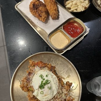 YakiniQ - Popcorn chicken and Kimchi Fried Rice - Barbeque Near Me - Livermore, California