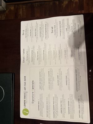 Menu photo 1 Lemongrass Thai Kitchen Oviedo, FL