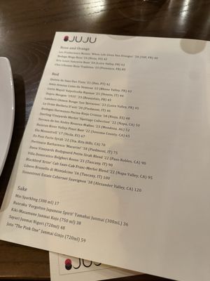 Menu photo 1 Juju Durham, NC