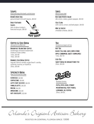 Menu photo 2 Olde Hearth Bread Company Orlando, FL Menu photo 2 Olde Hearth Bread Company Orlando, FL