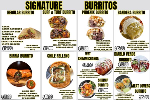 Menu photo 1 Quik Burrito Anthem, AZ