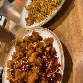 Hu's Cooking - Spicy Chicken Shrimp Fried Noodles - Chinese Near Me - Houston, Texas