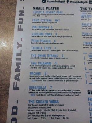 Menu photo 3 Town Hall Grill Chapel Hill, NC Menu photo 3 Town Hall Grill Chapel Hill, NC