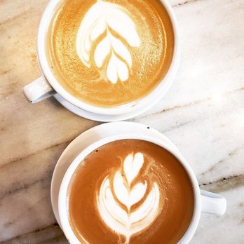 Blk Dot Coffee - Beautiful latte art - Coffee & Tea Near Me - Irvine, California