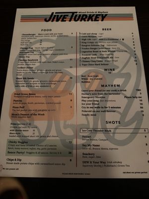 Menu photo 6 Jive Turkey Las Vegas, NV