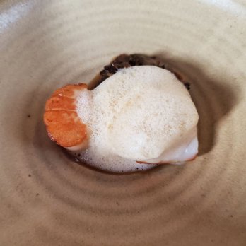Kasama - Adobo: maitake, scallop, and mussel emulsion - Filipino Near Me - Chicago, Illinois Kasama - Adobo: maitake, scallop, and mussel emulsion - Filipino Near Me - Chicago, Illinois