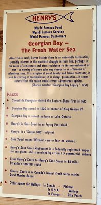 Menu photo 1 Henry's Sans Souci MacTier, ON Menu photo 1 Henry's Sans Souci MacTier, ON