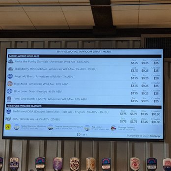 Firestone Walker Brewing- Buellton - Draft menu - Brewpubs Near Me - Buellton, California Firestone Walker Brewing- Buellton - Draft menu - Brewpubs Near Me - Buellton, California