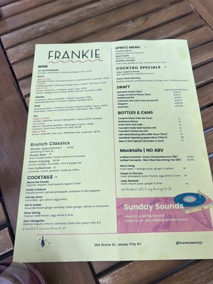 Menu photo 6 Frankie Jersey City, NJ Menu photo 6 Frankie Jersey City, NJ